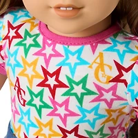 Truly Me™ 18-inch Doll #118 with curly caramel hair