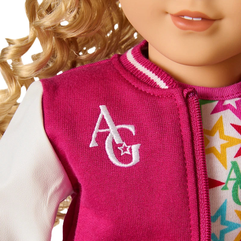 Truly Me™ 18-inch Doll #115 with curly blonde hair