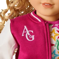 Truly Me™ 18-inch Doll #115 with curly blonde hair
