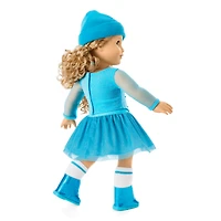 December Blue Brilliance Topaz Outfit for 18-inch Dolls