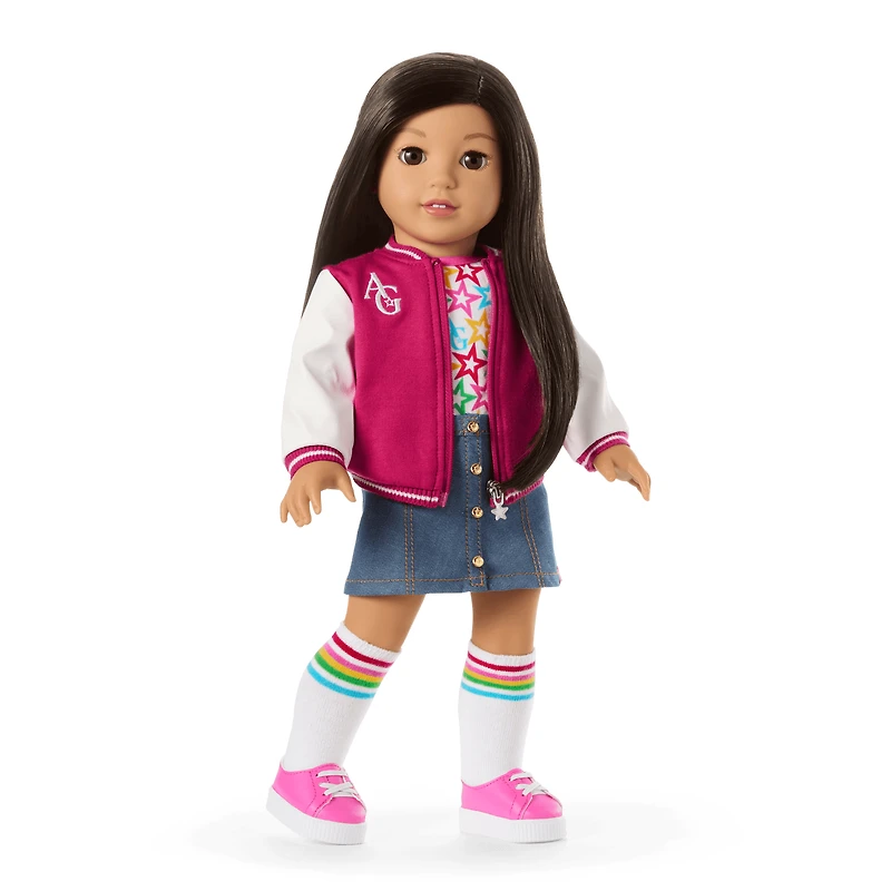 Truly Me™ 18-inch Doll #124, Puppy, Mini Backpack & Accessories AG™ Star Squad Bundle