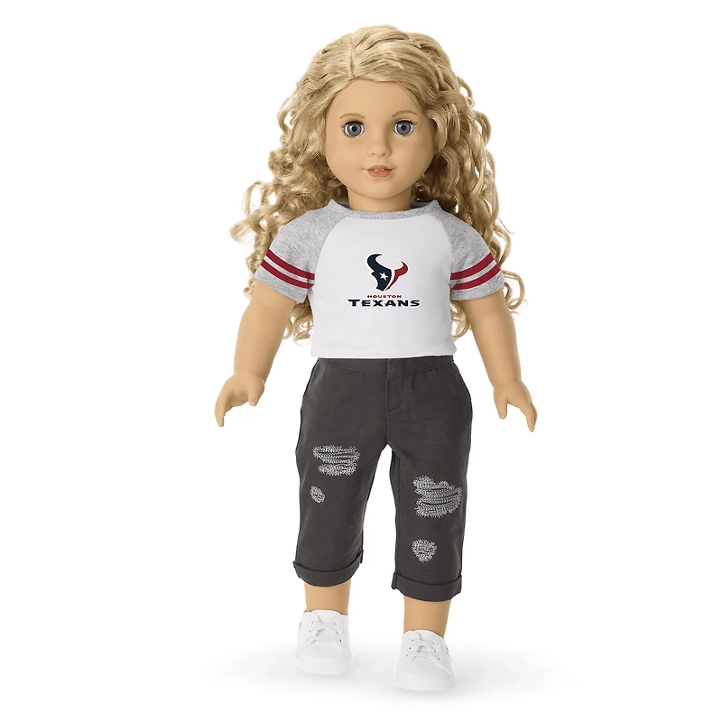 American Girl® x NFL Houston Texans Fan Tee for 18-inch Dolls