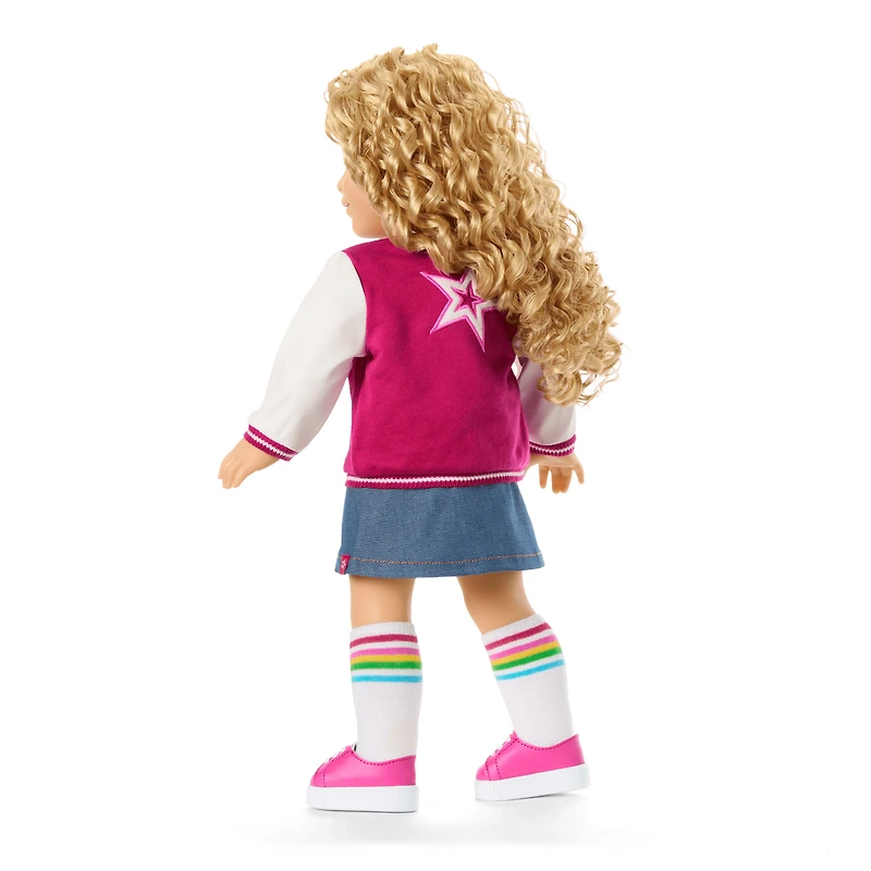Truly Me™ 18-inch Doll #115 with curly blonde hair