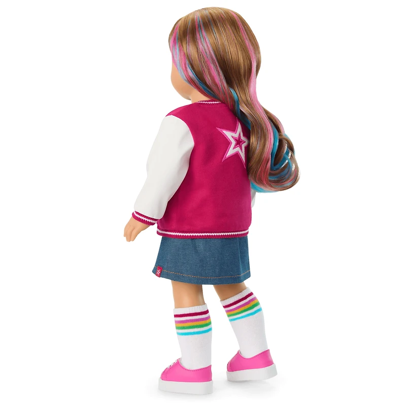 Truly Me™ 18-inch Doll #101 with wavy caramel hair