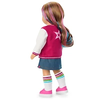 Truly Me™ 18-inch Doll #101 with wavy caramel hair