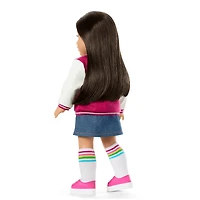 Truly Me™ 18-inch Doll #124 with straight black-brown hair