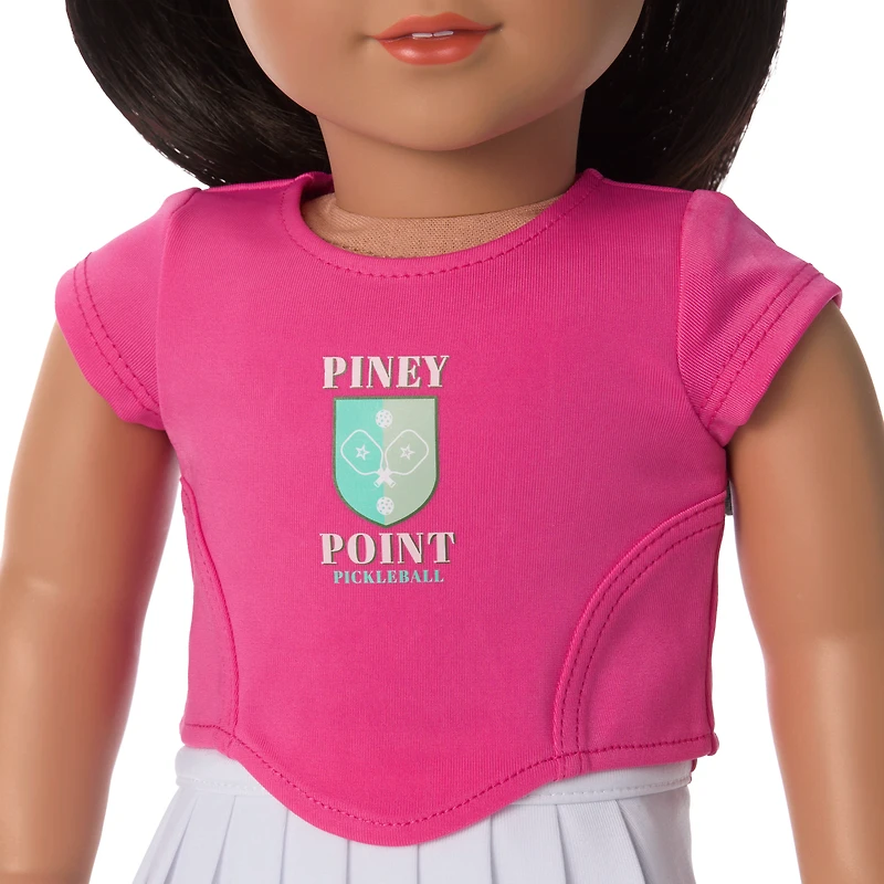 Raquel's™ Piney Point Pickleball Outfit for 18-inch Dolls (Girl of the Year™ 2026)