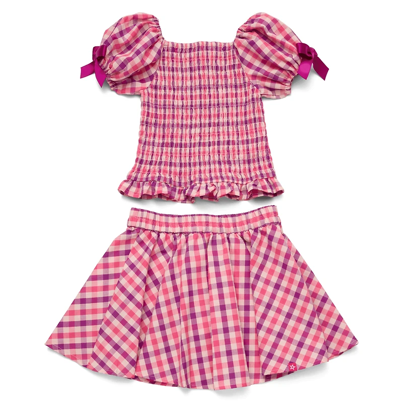 Raquel’s™ Gingham Ruffle Outfit for Girls & 18-inch Dolls + Raquel Doll (Girl of the Year™ 2026)