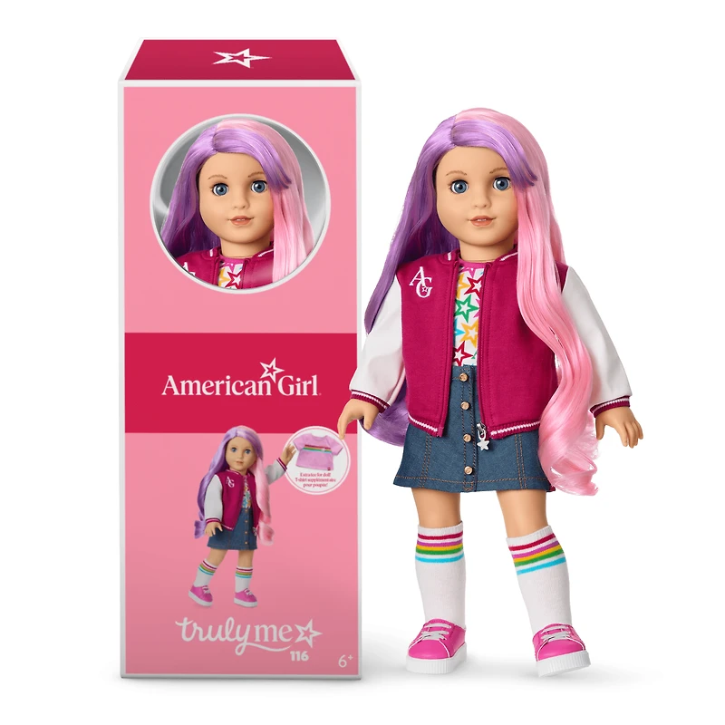 Truly Me™ 18-inch Doll #116, Puppy, Mini Backpack & Accessories AG™ Star Squad Bundle