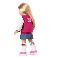 Truly Me™ 18-inch Doll #131 with straight blonde hair