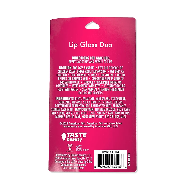 Lip Gloss Duo for Girls