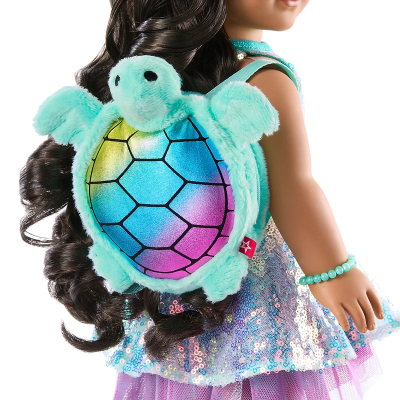 Shimmering Sea Turtle Backpack & Accessory Set for 18-inch Dolls