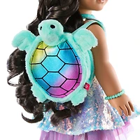 Shimmering Sea Turtle Backpack & Accessory Set for 18-inch Dolls