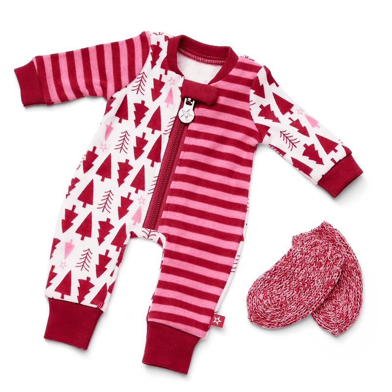 American Girl® x Hanna Andersson Holiday Treetops Pajamas for Little Girls & Bitty Baby® Dolls