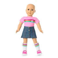 Truly Me™ 18-inch Doll #105, Puppy, Mini Backpack & Accessories AG™ Star Squad Bundle