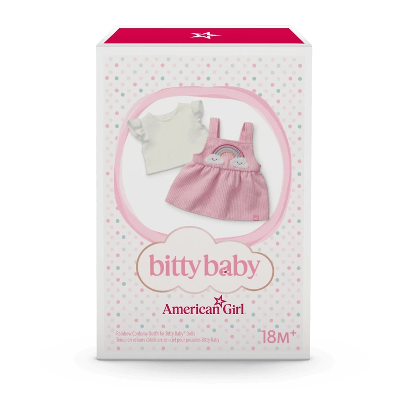 Rainbow Corduroy Outfit for Bitty Baby® Dolls