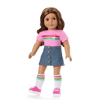 Truly Me™ 18-inch Doll #117, Puppy, Mini Backpack & Accessories AG™ Star Squad Bundle