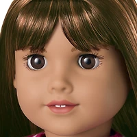 Truly Me™ 18-inch Doll #122 with straight dark-brown hair