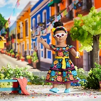 Día de Muertos Celebration Outfit for 18-inch Dolls