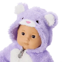 Lovable Lavender Bear One-Piece Outfit for Bitty Baby® Dolls