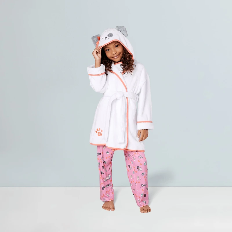 Comfy Puppy Robe Set for Girls & 18-inch Dolls