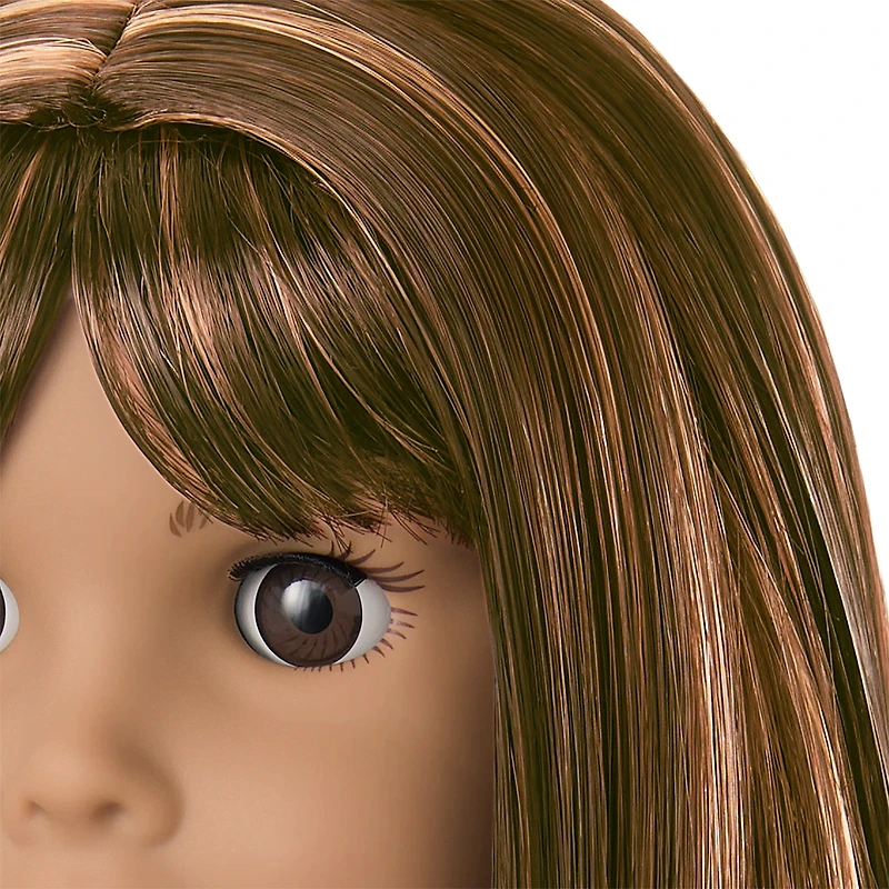 Truly Me™ 18-inch Doll #122 with straight dark-brown hair