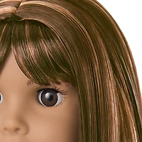 Truly Me™ 18-inch Doll #122 with straight dark-brown hair