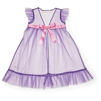 Royal Ruffles Nightie & Robe for Little Girls