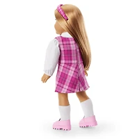Pink & Preppy Outfit & We Heart Fashion Accessories for 18-inch Dolls