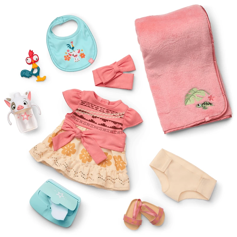 Disney Princess Moana Cuddle & Care Set with Bitty Baby® Doll by American Girl®