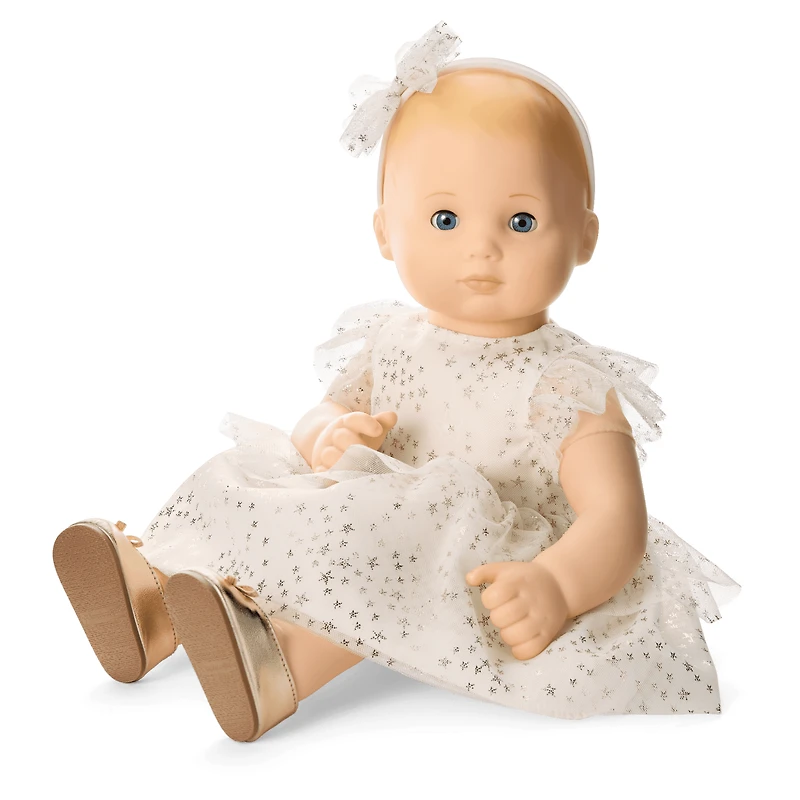 American Girl® x Janie and Jack Sparkly Cream Celebration Dress for Bitty Baby® Dolls