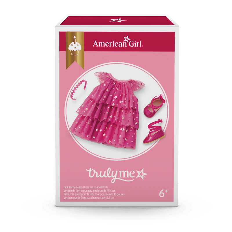 Pink Party-Ready Dresses & Accessories for Girls & 18-inch Dolls