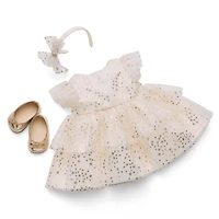 American Girl® x Janie and Jack Sparkly Cream Celebration Dress for Little Girls & Bitty Baby® Dolls