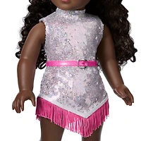 Glam Pink Cowgirl Outfit for 18-inch Dolls