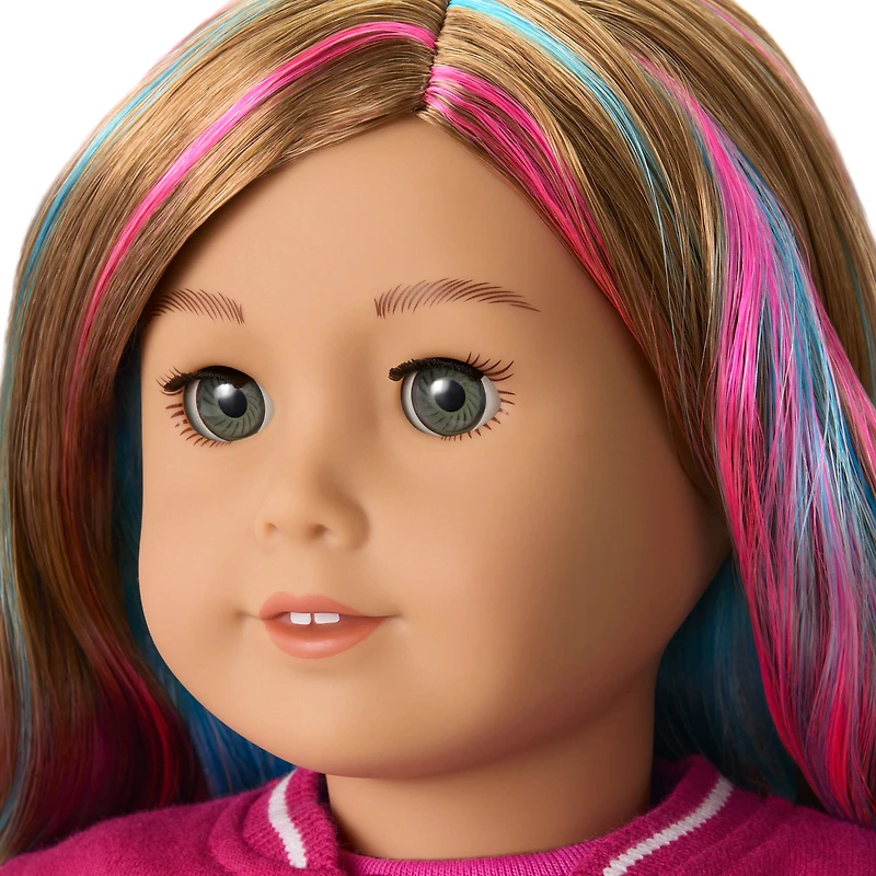Truly Me™ 18-inch Doll #101 with wavy caramel hair