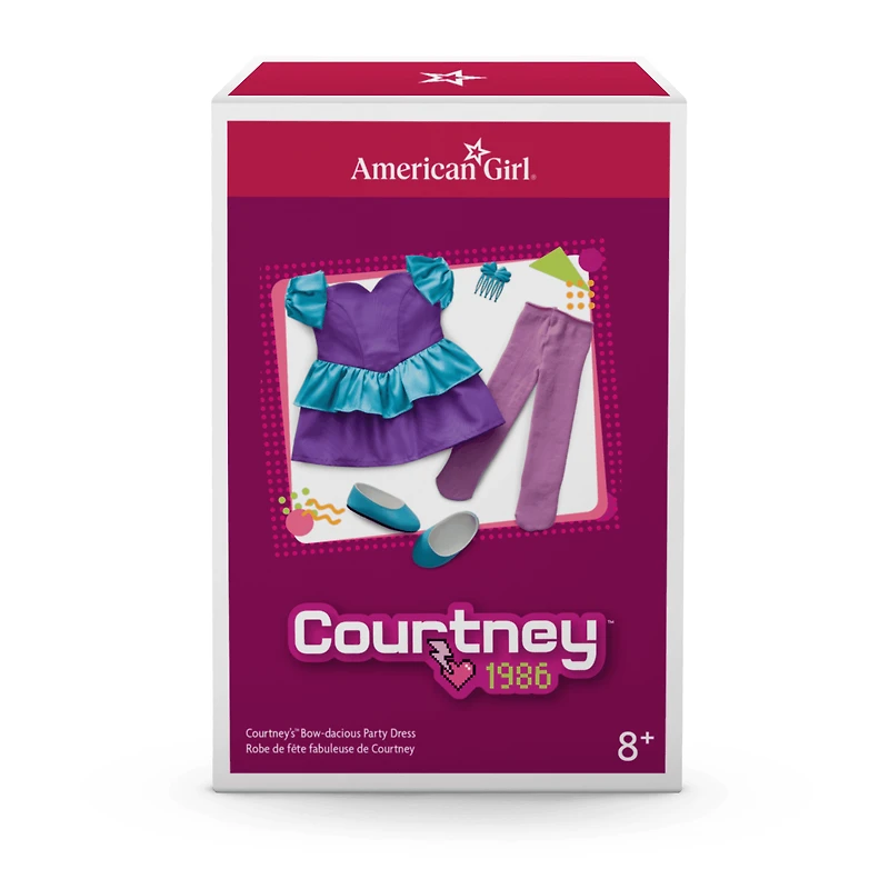 Courtney’s™ Bow-dacious Party Dress for 18-inch Dolls (Historical Characters)