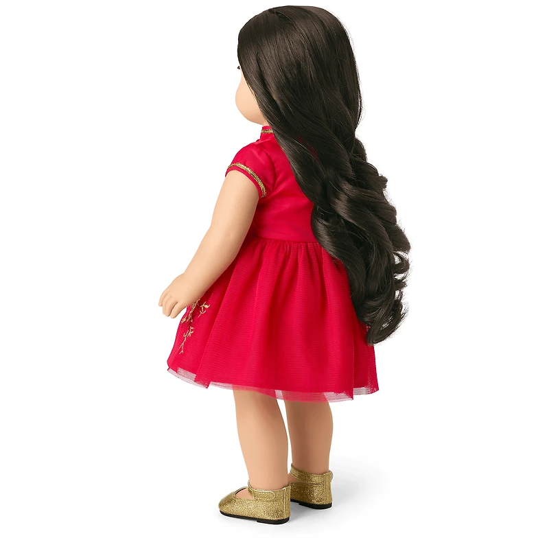 Lunar New Year's Celebration Outfit for 18-inch Dolls