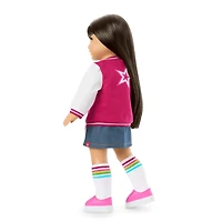 Truly Me™ 18-inch Doll #130 with straight black-brown hair