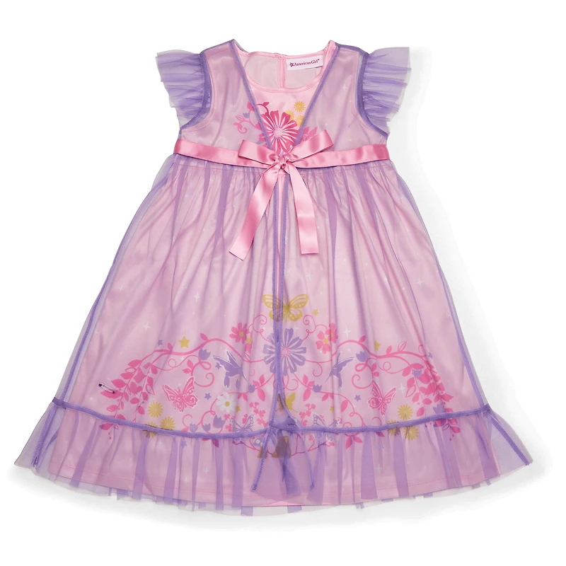 Royal Ruffles Nightie & Robe for Little Girls