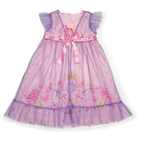 Royal Ruffles Nightie & Robe for Little Girls