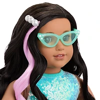 Shimmering Sea Turtle Backpack & Accessory Set for 18-inch Dolls