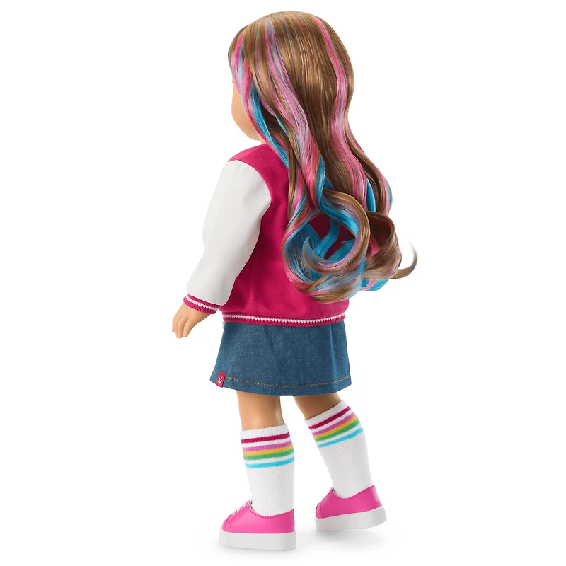 Truly Me™ 18-inch Doll #101 with wavy caramel hair