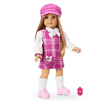 Pink & Preppy Outfit & We Heart Fashion Accessories for 18-inch Dolls