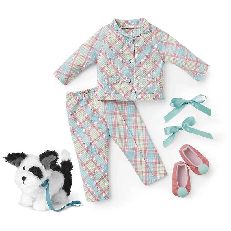 Melody’s™ Plaid Pajamas & Dog (Historical Characters)