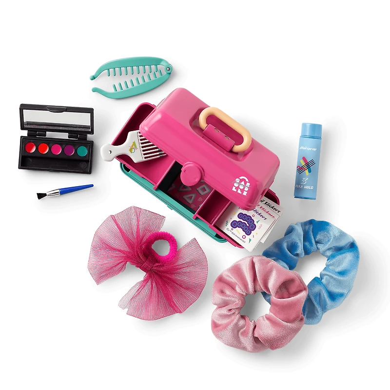 Courtney’s™ Party Dress, Caboodles® & Hair Accessories for 18-inch Dolls (Historical Characters)