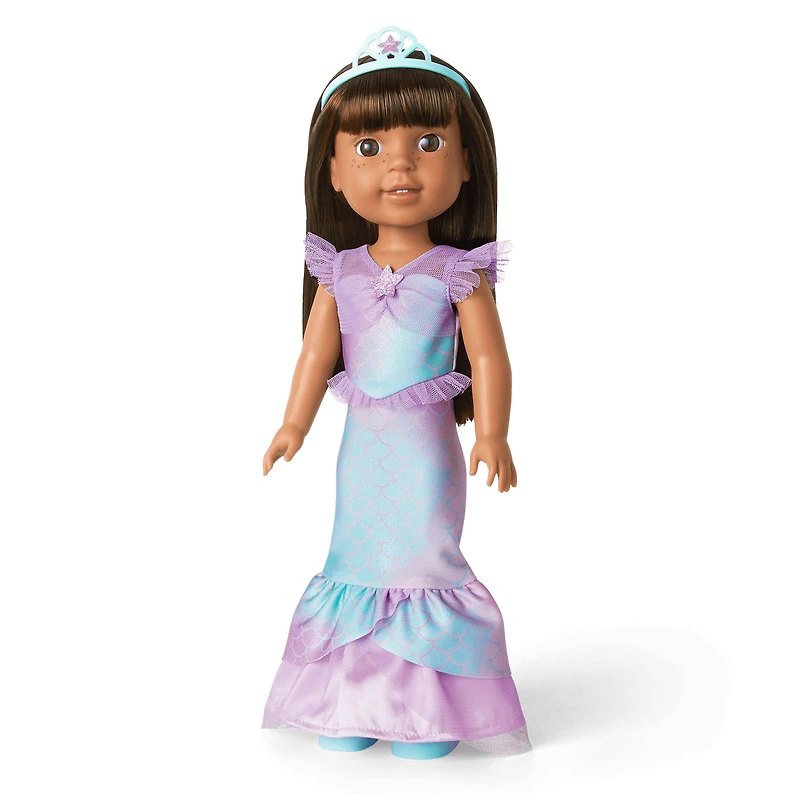 2-in-1 Sparkly Mermaid Outfit for WellieWishers™ Dolls