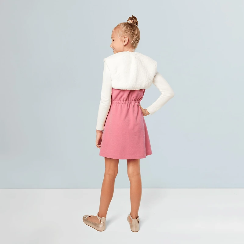 American Girl® x Something Navy Frosty Faux-Fur Shrug for Girls