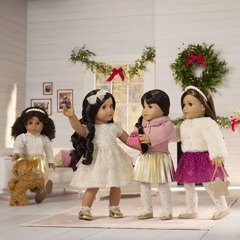 American Girl® x Janie and Jack Pleated Party Skirt for 18-inch Dolls