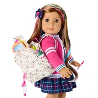 Star Student Backpack Set for 18-inch Dolls