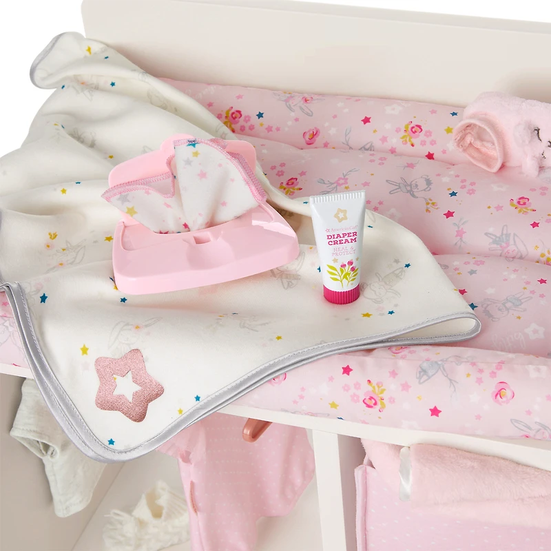 Dots & Blooms Changing Table with Storage